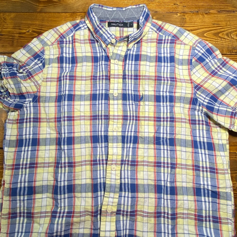 Large Nautica check shirt in good condition
